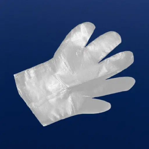 Disposable nylon gloves دستکش نایلونی یکبارمصرف