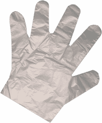 دستکش نایلونی یکبار مصرف