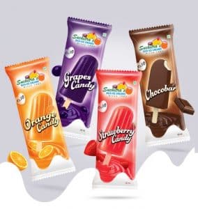 Ice cream shell cellophane