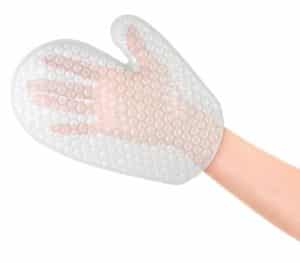 دستکش با پلاستیک حبابدار