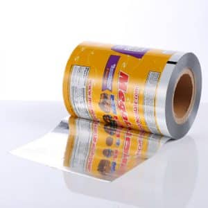 Printed metallized cellophane roll