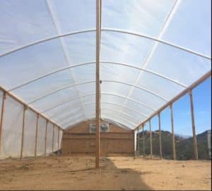 Three-layer greenhouse plastic