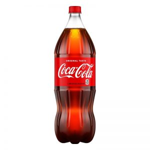 Label on the back of the soft drink bottle