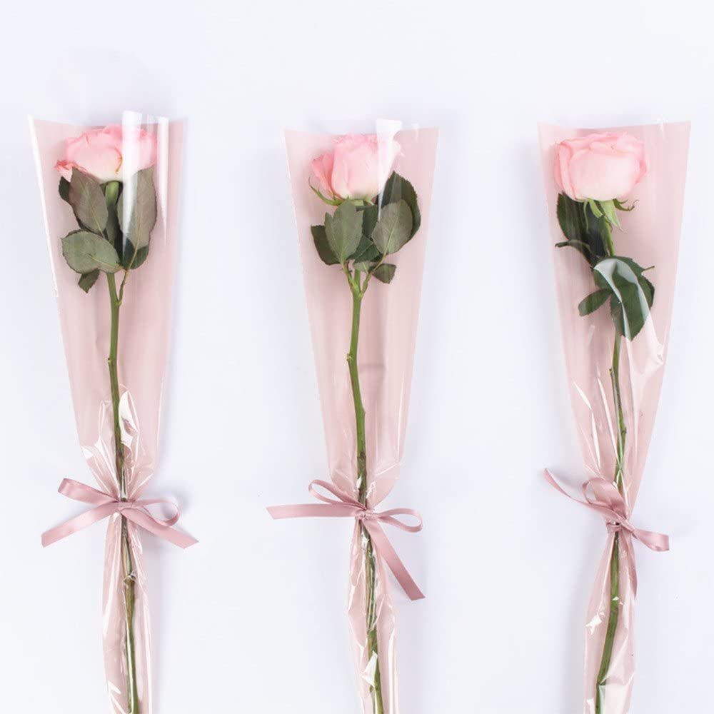 انواع دستگاه نایلون خانگی و32 مدل از آن 157 گل رز در پلاستیک صورتی