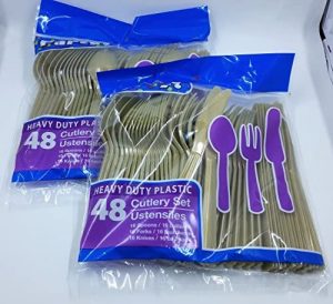 پلاستیک طرح دار قاشق چنگال