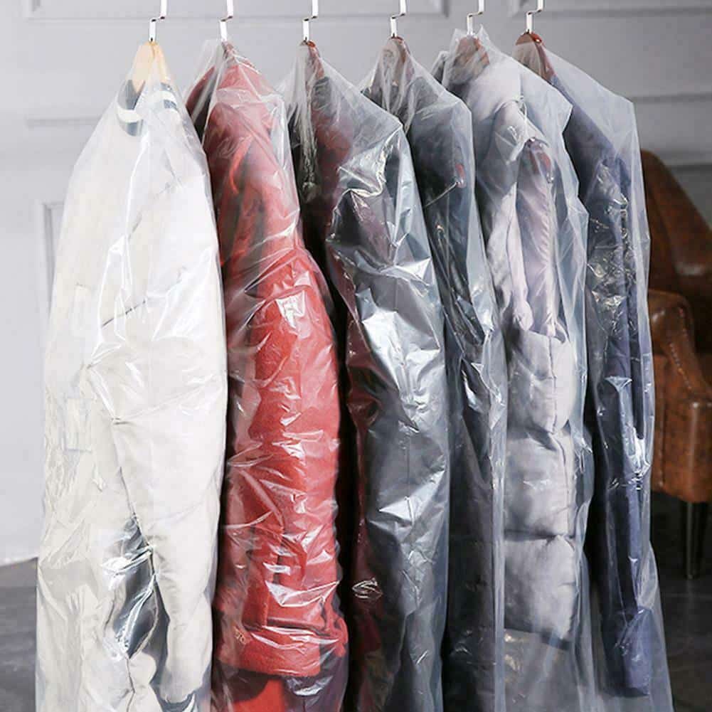 Plastic clothing cover