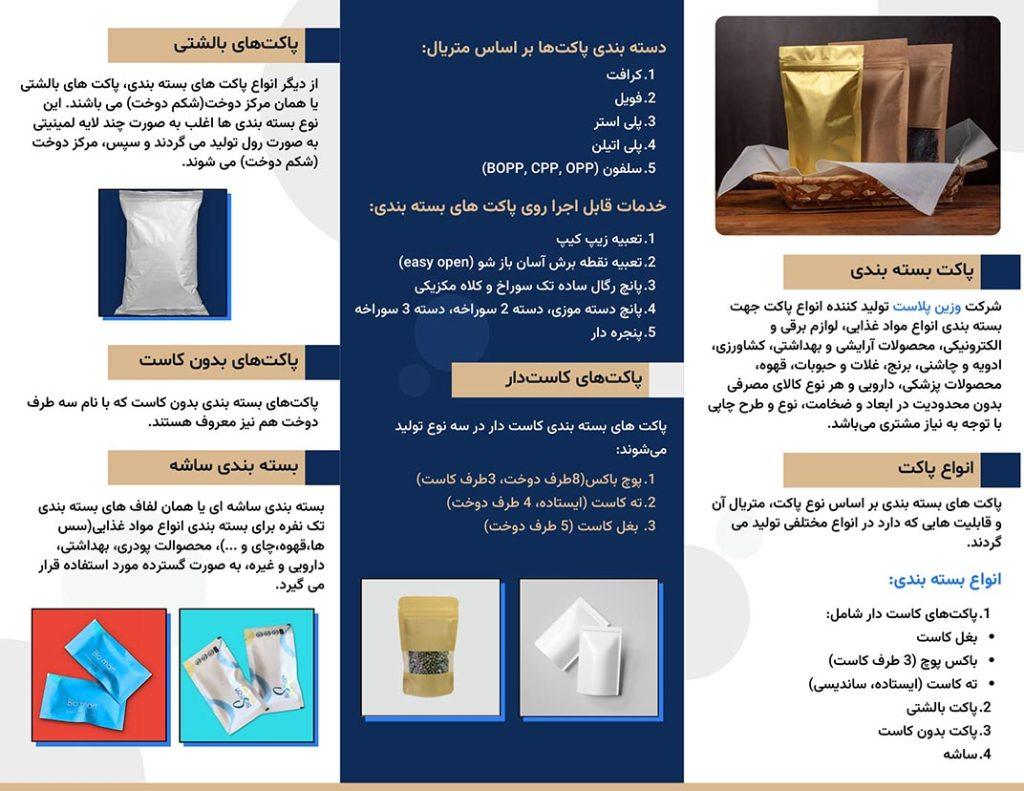 توضیحات پاکت صفحه اول