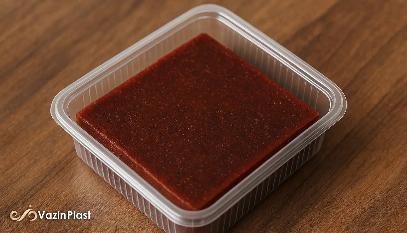 بسته بندی لواشک در ظروف